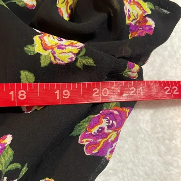 Torrid Floral Black Cold Shoulder Dress - Picture 7 of 9